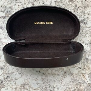 Michael Kors Brown Hardshell Eyeglass Case (Glasses‎ Not Included) Used